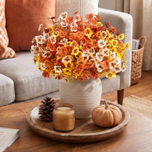 Lifewit Fall Artificial Flowers for Outdoor, Faux Flowers for Garden Decor