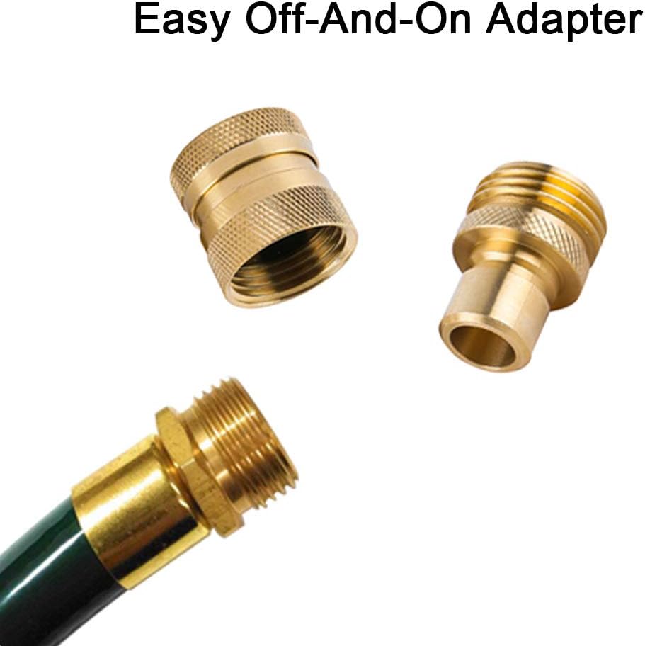 Garden Hose Quick Connect Brass Hose Quick Connectors Fitting For Garden Watering 3/4"GTH (3 Female Coupler+ 6 Male