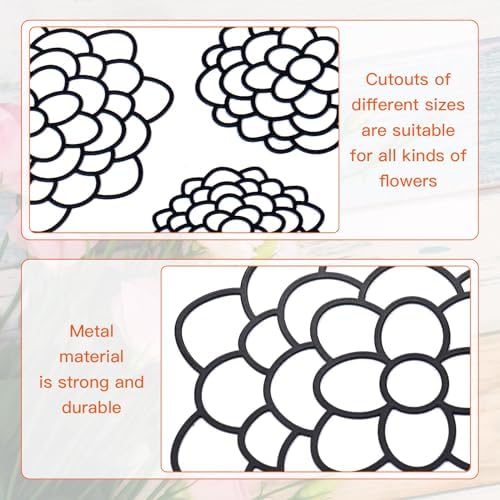 3pcs Flower Frog Metal Vase Buddy Modern Flower Arrangement Holder
