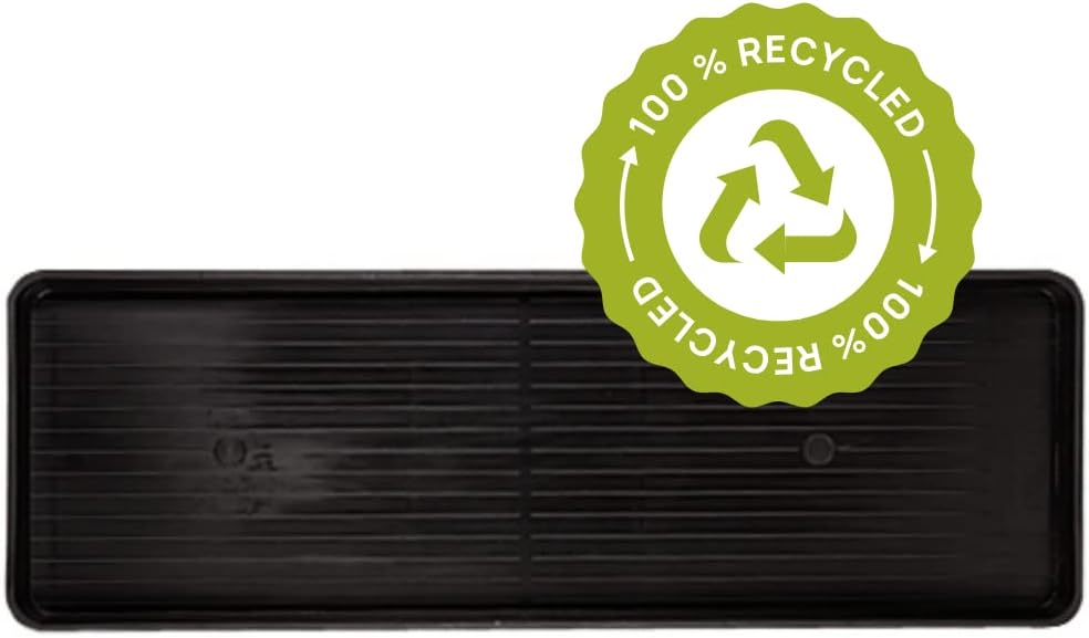 Gardeners Supply Company Large Plant Tray | 46-1/2"L x 15-1/2"W x 2"D | Multi-use Durable Plastic Tray for Indoor &