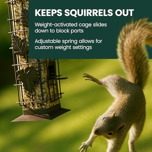 Perky-Pet Squirrel-Be-Gone Bird Feeder, 2 lb Seed Capacity