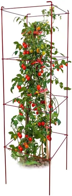 6-Pack Tomato Cage for Garden Plant Support- Up to 46inch | Garden Stakes Tomato Cage,Tomato Trellis for Potted Plants