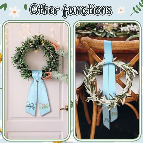 VitalCozy Spring Wreath Sash for Front Door