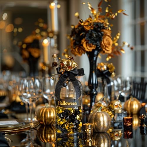 160 Pcs Black Gold Faux Diamond Vase Fillers Wedding Party Table Scatter