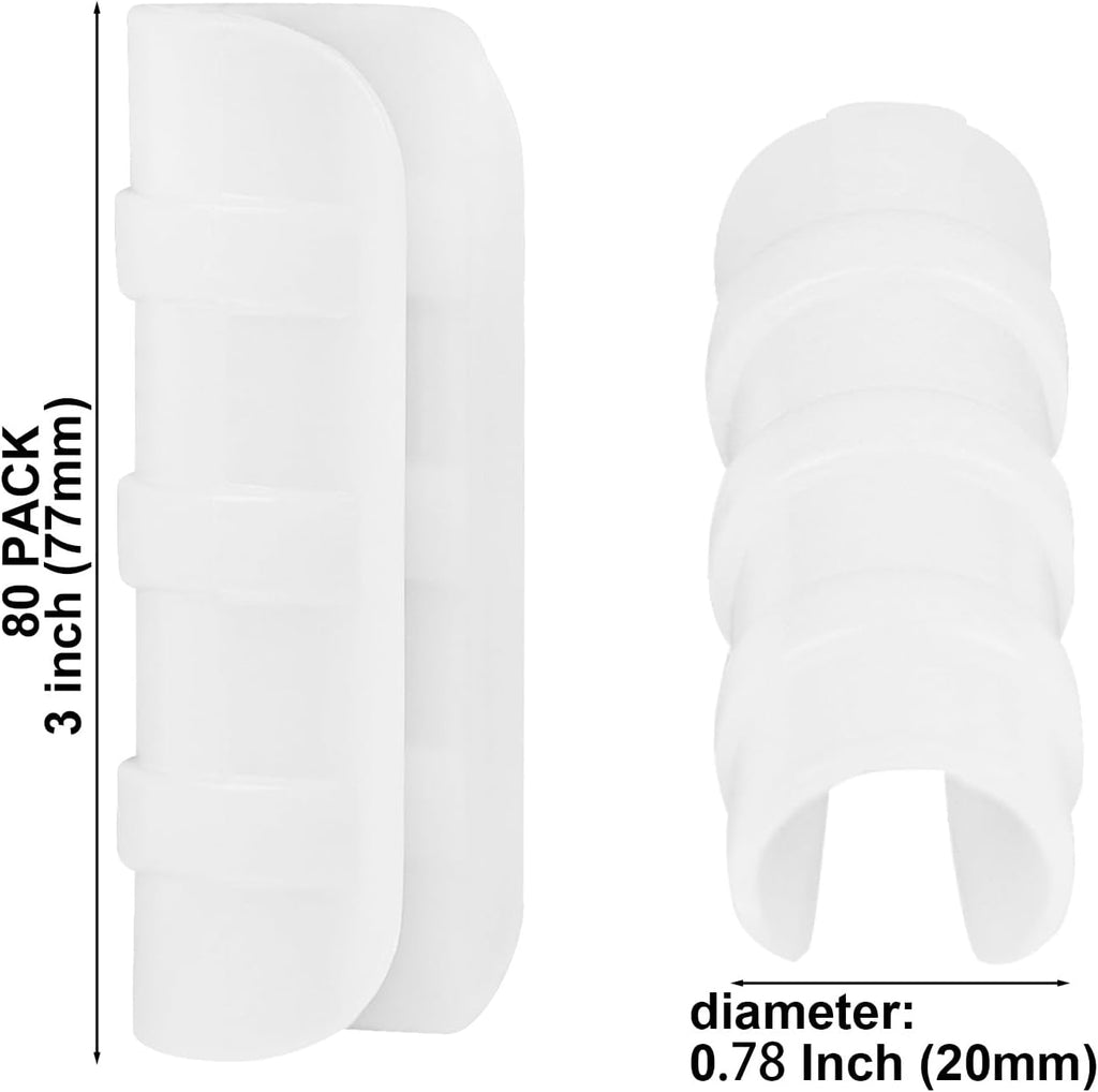 80PCS 1/2 inch PVC Greenhouse Clips Plastic Greenhouse Clamps | Plastic Clamps Garden Buildings Tube Clips for PVC Pipe