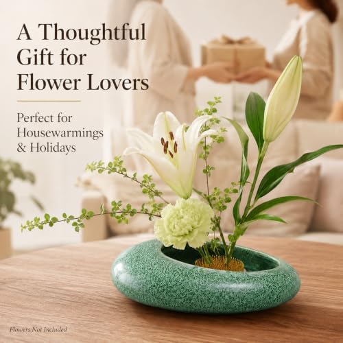 Ikebana Flower Frog Vase Kit,Flower Lovers,Practitioners,Craft Enthusiasts