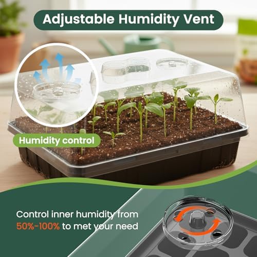 5 Pack 5" High Humidity Domes for SOLIGT 14*10.8*2.3" Seed Starting Trays