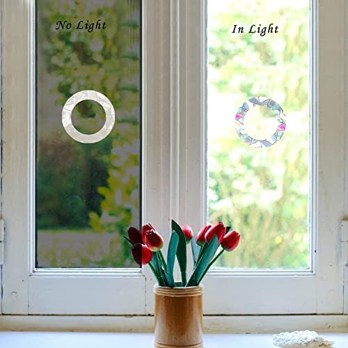 Ring and Circle Static Window Clings Decals for Bird Strikes, Set of 35
