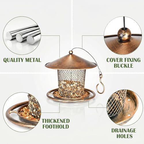 Bird Feeder, Weatherproof Wild Bird Feeders for Outdoors