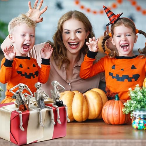 Halloween Skeleton Statue Set of 3, See Speak Hear No Evil Figurines