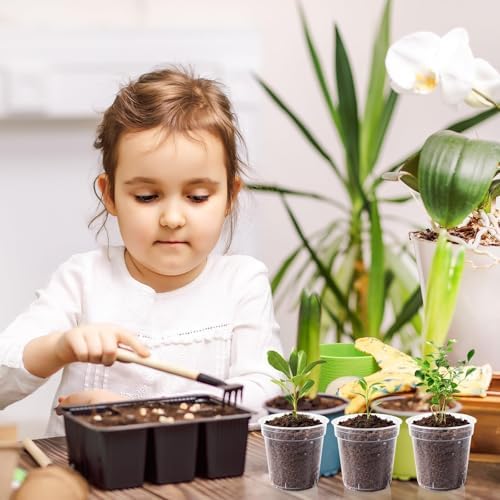 120 Pcs 2 Inch Clear Nurery Pots, Seedling Pots with Drainage Holes