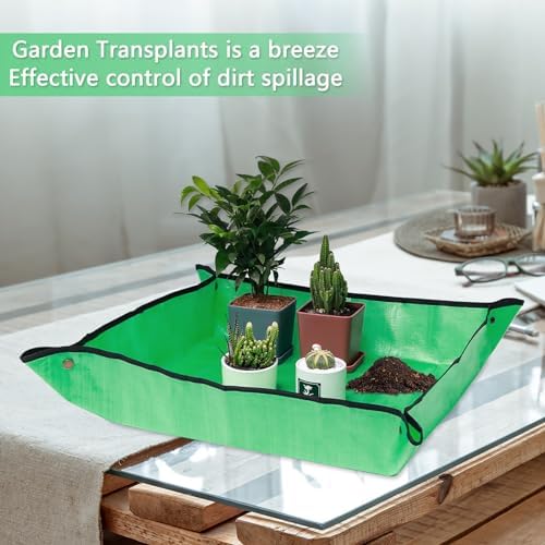 39.4" x 39.4" Extra Large Repotting Mat for Potting Soil Mess Control