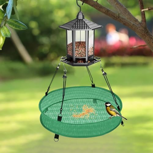 20 Inch Large Bird Seed Catcher Tray for Hanging Bird Feeder Platform