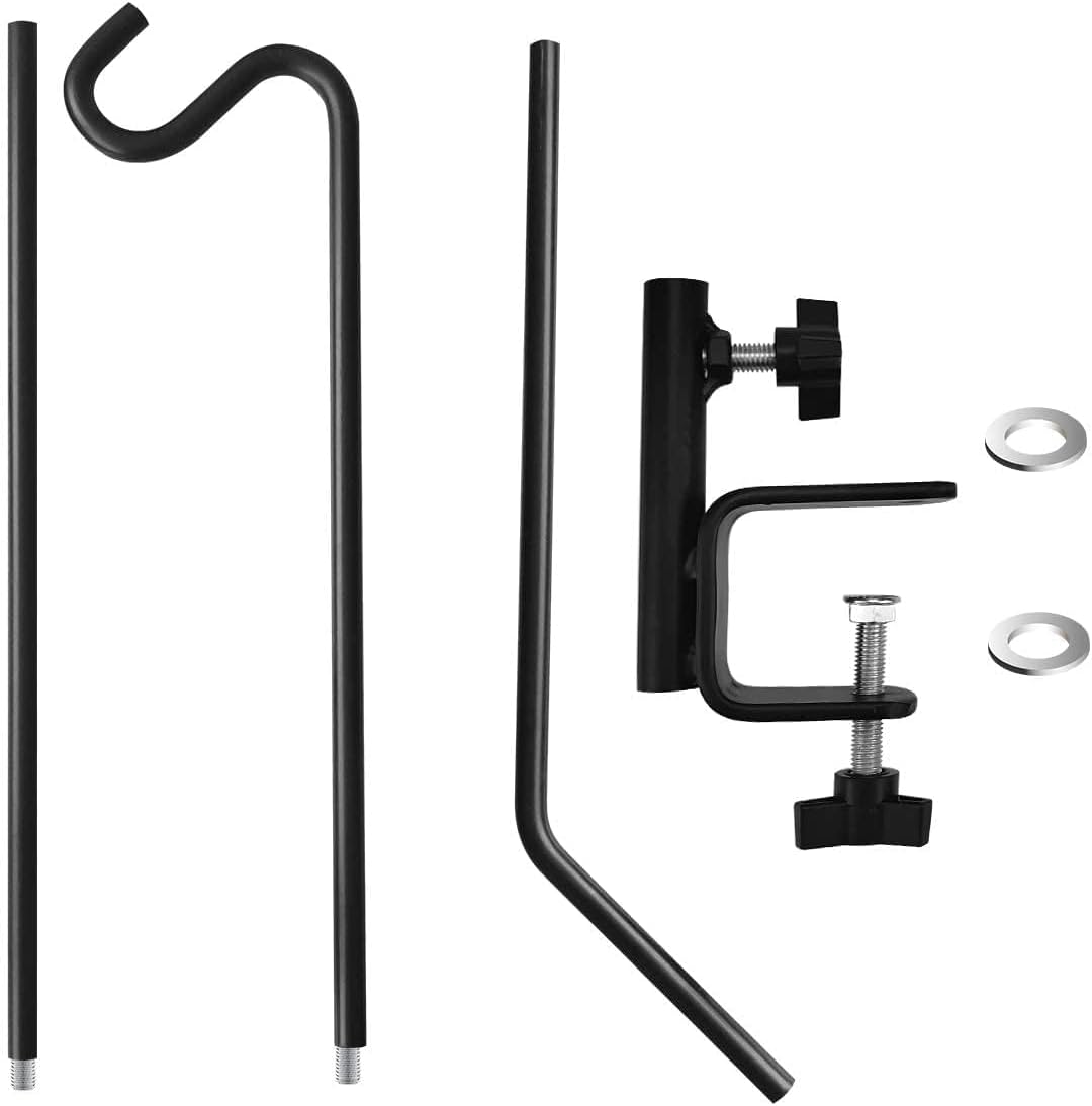 Heavy Duty Extensible Deck Hook - Adjustable for Hanging Bird Feeders, Plants, Wind Chimes, Lanterns