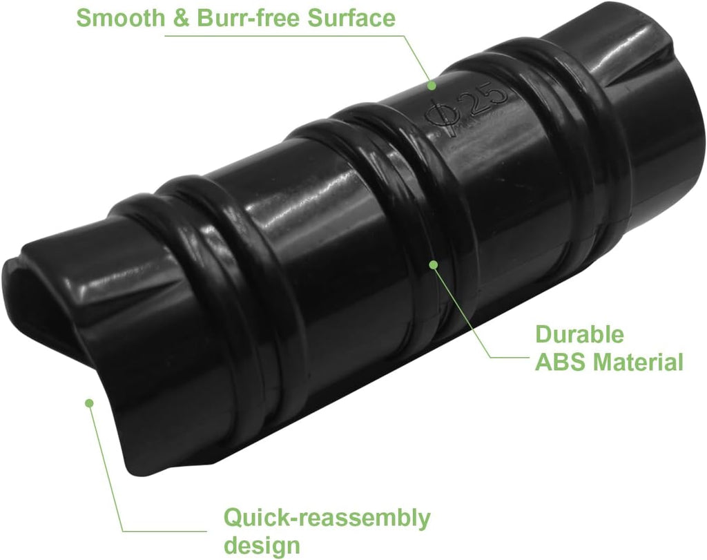 60PCS Greenhouse Clips, 1 Inch Greenhouse Clamps, Gardening and Farming Tube Clips, ABS Plastic Clamps for PVC Pipe