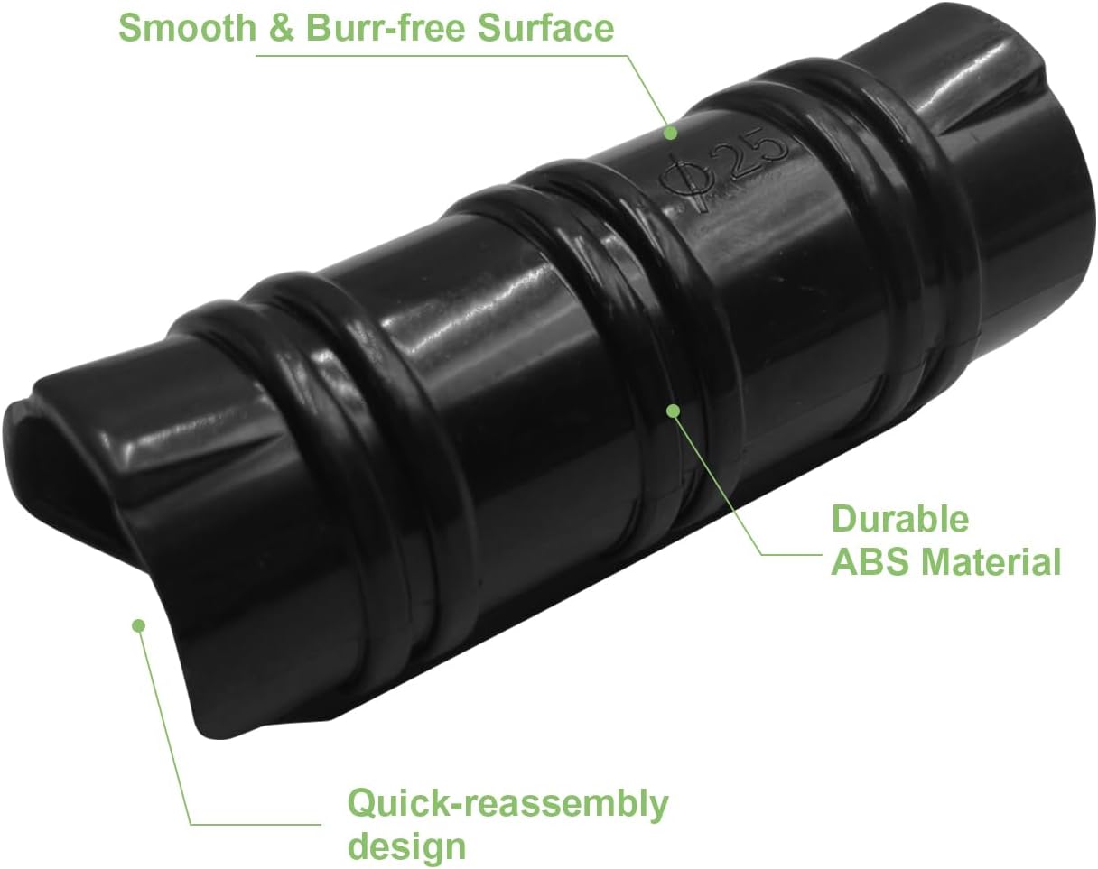 60PCS Greenhouse Clips, 1 Inch Greenhouse Clamps, Gardening and Farming Tube Clips, ABS Plastic Clamps for PVC Pipe