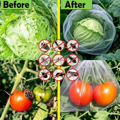 Garden Pest Barrier Netting, Insect Barrier Net 4x26Ft Ultra Fine Netting