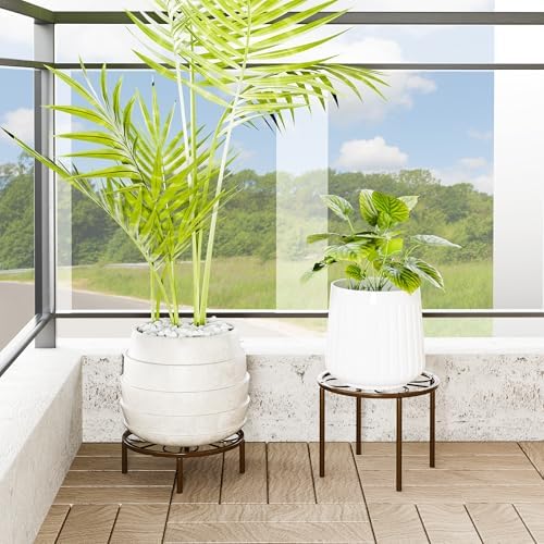 Brown Plant Stand Plant Holder - 10.24'' Short Plant Riser.