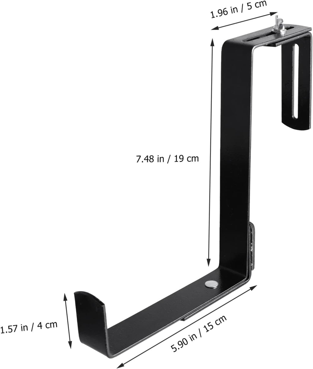Kisangel Flower Pot Bracket Wall Planter Hook for Balcony Railing Adjustable Plant Hooks for Deck Boards Outdoor