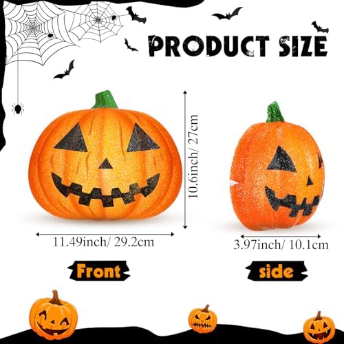 Aurelema 1 Pcs Halloween Porch Light Cover, Pumpkin