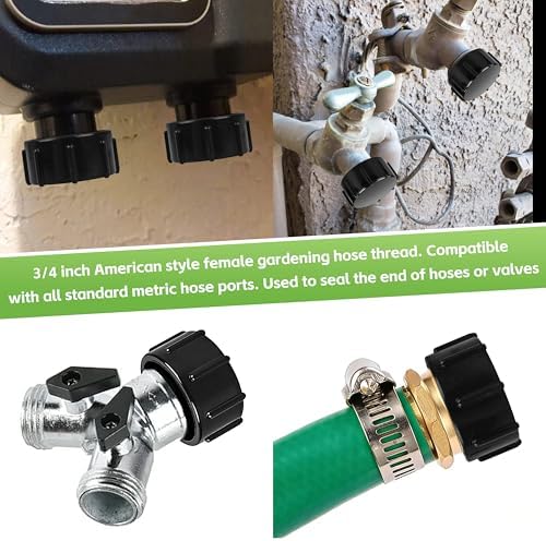 10 Pack 58067N 3/4" GHT Female Thread Protector Caps for Outdoor Faucet