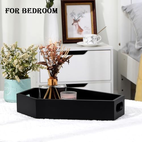 Coffin Serving Tray Decorative Wooden Serving Tray-Black Gothic Home Decor