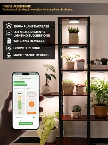 GLOWRIUM Smart Full Spectrum LED Grow Light for Indoor Plants (White 2PCS)