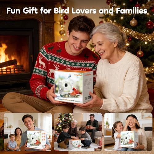 Smart Window Bird Feeder with 2K HD Auto-Capture Video Camera