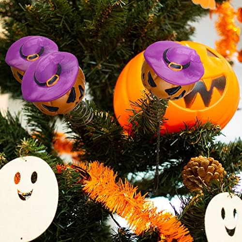 Queekay 4 Inch Halloween Tree Decorations Mini Pumpkin Tree Topper
