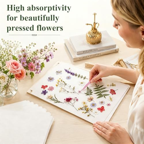Coolrunner 100 Sheets Blotting Paper for Flower Press, A4 Size