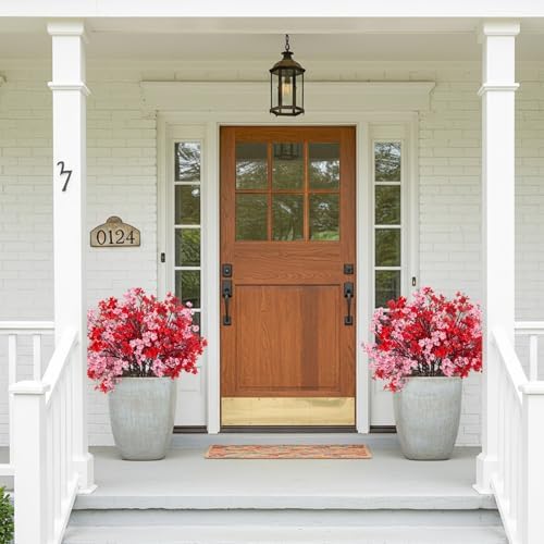 8Pcs Artificial Flowers Real Touch Fake Babys Breath Flowers Decorations