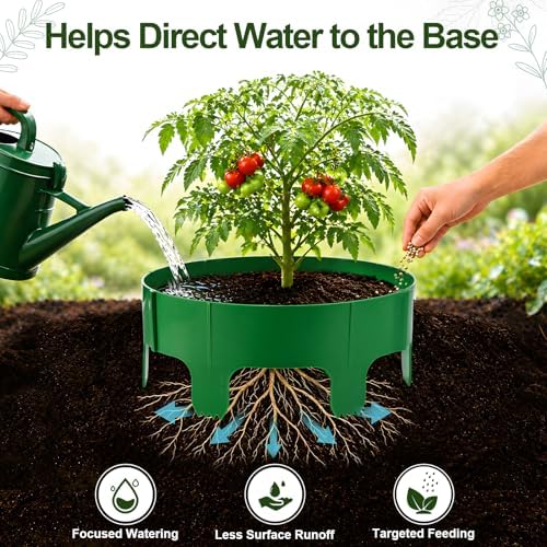 18 Panels Planting Grow Rings, 7-17.5 Inch Diameter Range for Pots & Beds