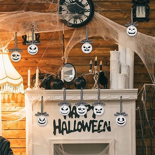Leyndo 36 Pcs Halloween Ghost Face Ball Ornaments for Tree Party Decor