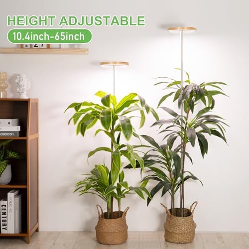 LORDEM Bamboo Grow Light for Indoor Plants, 2 Pack