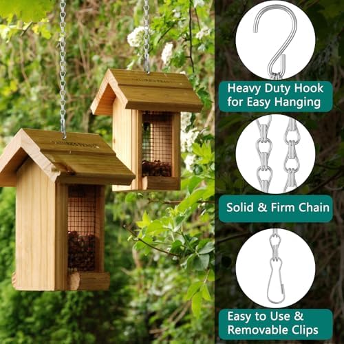 cgarini 26Inch 8Pack Hanging Basket Chain for Hanging Bird Feeders