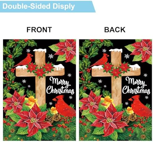 Christian Seasonal Garden Flags Set of 12, Double Sided 28 x 40 Inch Flags