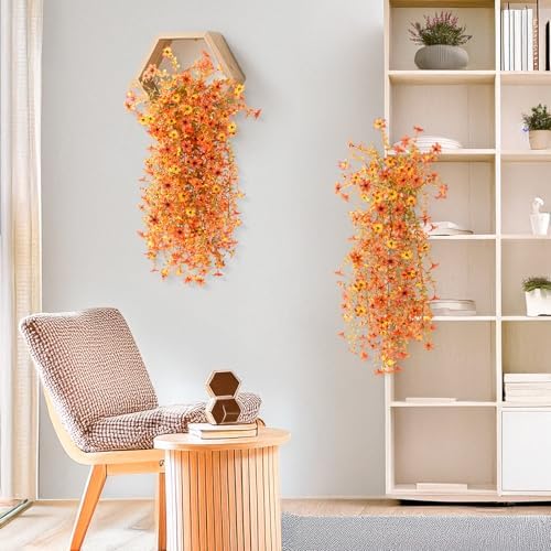 Artificial Fall Flowers for Decoration Fake Hanging Flowers Outdoors Decor