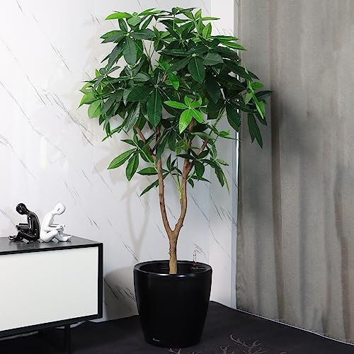 Dexceder 18x17 Self Watering Planter with Wheels (Black Matte)
