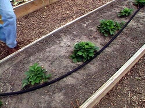 Rocky Mountain Goods 50 Foot Flat Weeper Soaker Hose (Pack of 2) - Drip Irrigation - Double Layer Design - Saves 70%