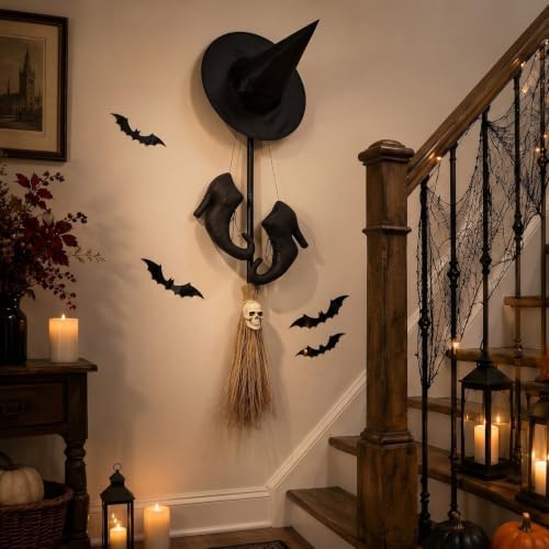 Chalyna Halloween Witch Decorations, 31 Pcs Gothic Witch Boots Decor Set