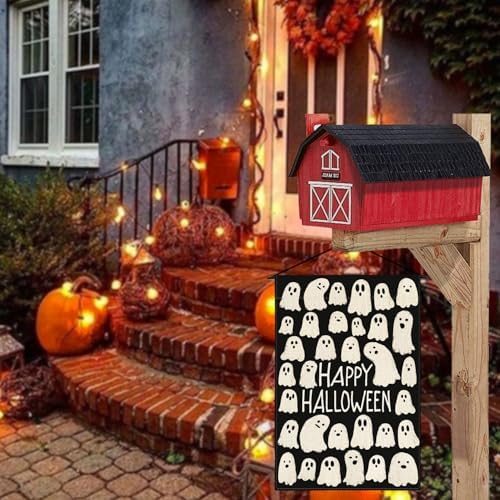AVOIN colorlife Ghosts Halloween for Outside Garden Flag 12x18 Inch