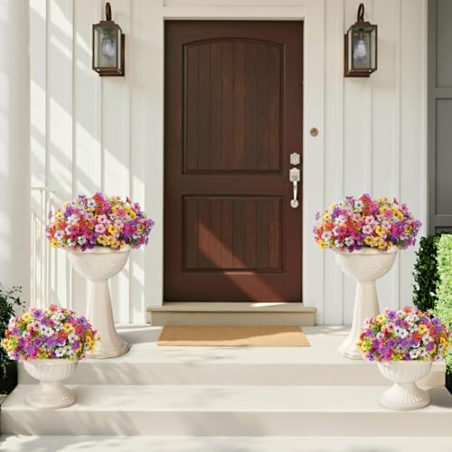 Lifewit Artificial Flowers for Outdoor, Faux Flowers for Garden Decor