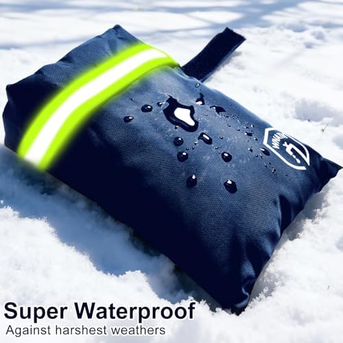 Outdoor Water Faucet Cover Socks for Winter Freeze Protection,Spigot Covers Winter Insulated,7.8" H x 6.2" W,Hose Bib Covers for Winter,Set of 4(Navy Blue)