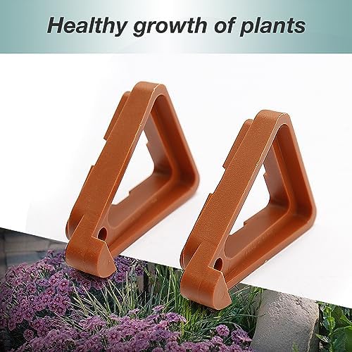 24Pcs Flower Pot Risers Plant Pot Feet Pot Feet for Outdoor Planters Flower Pot Foot Pads for Outdoor Indoor Garden Plants Breathable Moisture-Proof (Brick-Red)