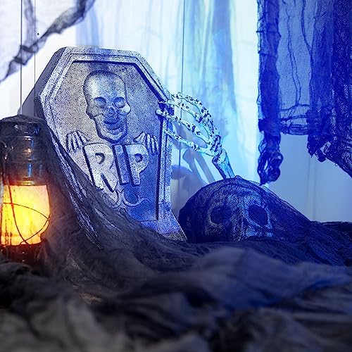197" x 85" Halloween Creepy Cloth - Halloween Spooky Fabric Cloth - Scary Gauze Blood Creepy Cloth for Haunted House Halloween Party Yard Wall Doorway Outdoors Decoration