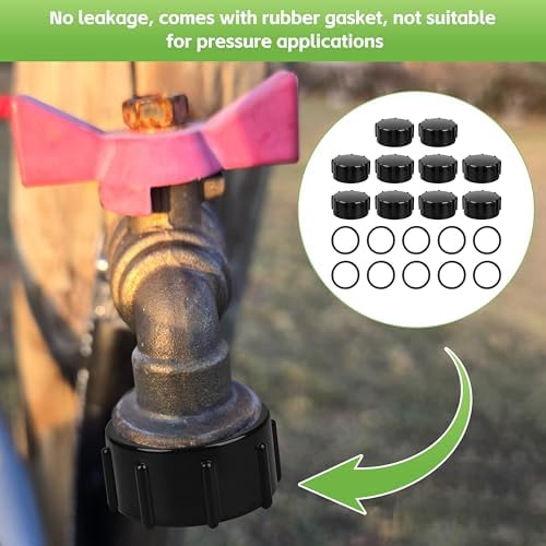 10 Pack 58067N 3/4" GHT Female Thread Protector Caps for Outdoor Faucet