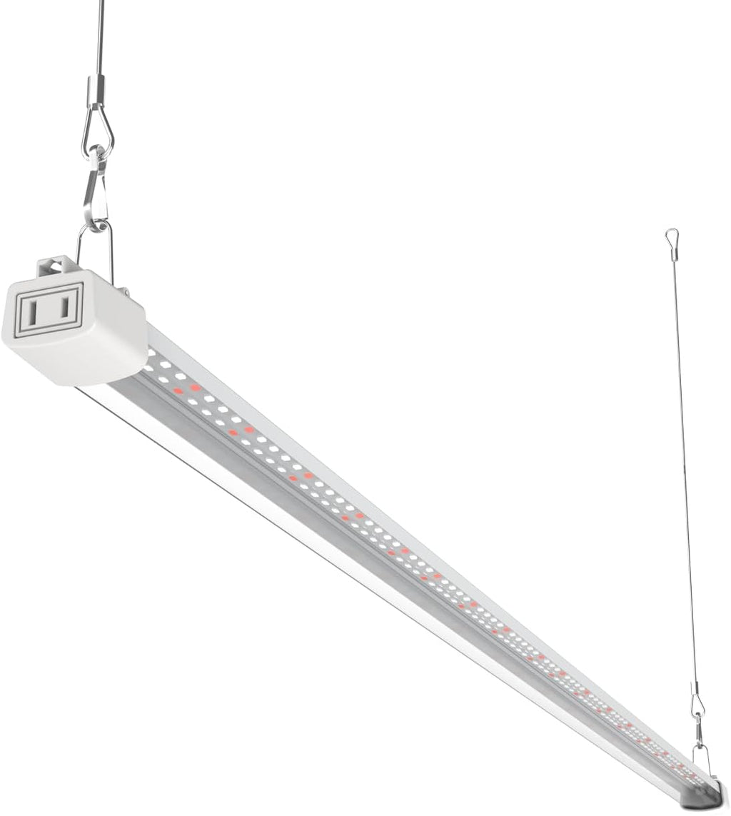 LED Grow Light 4FT Full Spectrum Compact Linkable Lighting Fixture for Indoor Greenhouse Year Round Plant Seedlings