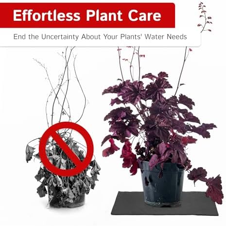 The Felt Store Kapmat - Self-Regulating Capillary Mat for Automatic Plant Watering, Locks Moisture & Easy to Cut - Black