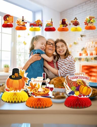 Thanksgiving Table Decorations, Fall Table Decorations for Autumn Harvest