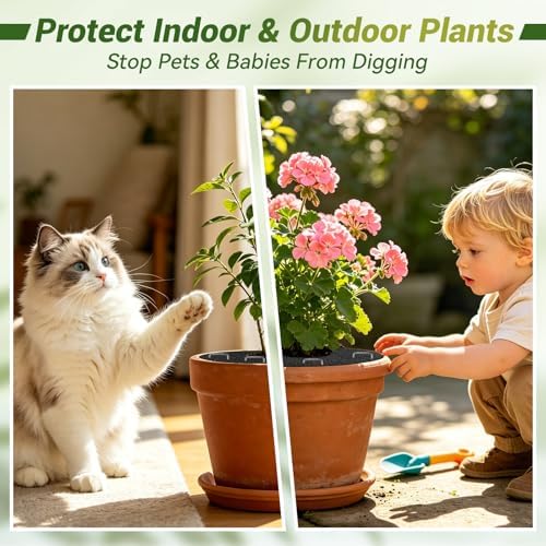 15.7" X 63" Plant Pot Grids-Cuttable Plant Pot Soil Cover Protector